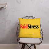 Multi Word/Faid Stress Yellow Pillow