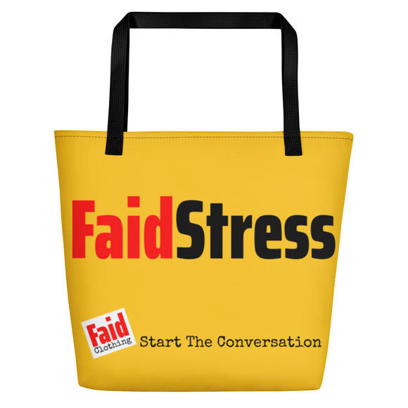 Faid Stress/Multi Word Beach Bag
